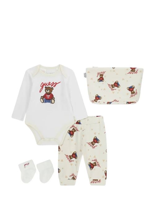 BEAR AOP - CREAM GRO