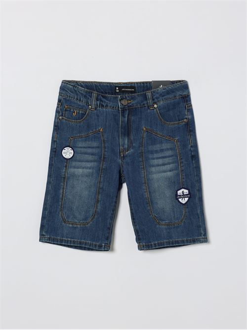 BERMUDA JEANS C/TOPPA E PATCH RAGAZZO JECKERSON | J5161PS26/RE068