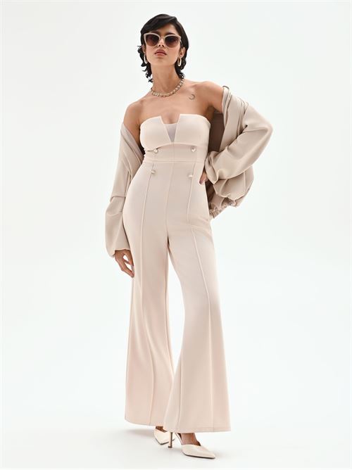 CFC 20265 G-TUTA PALAZZO CON BOTTONI SCUBA RINASCIMENTO | CFC0020265002/B382