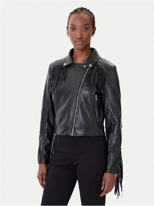 SS26STYLE03 CAPP GIUBBINO CHIODO CON FRANGE RINASCIMENTO | CFC0124662003/B001