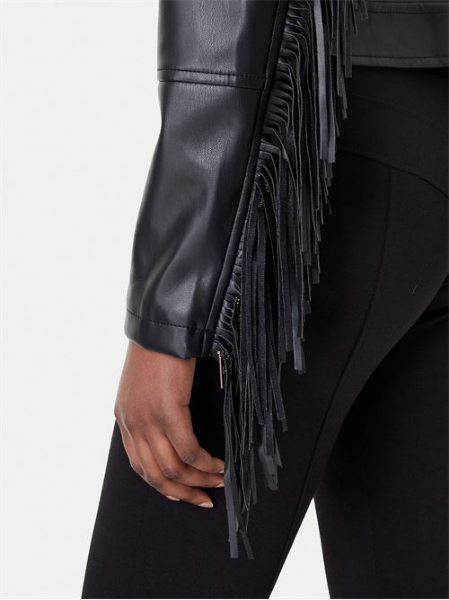 SS26STYLE03 CAPP GIUBBINO CHIODO CON FRANGE RINASCIMENTO | CFC0124662003/B001