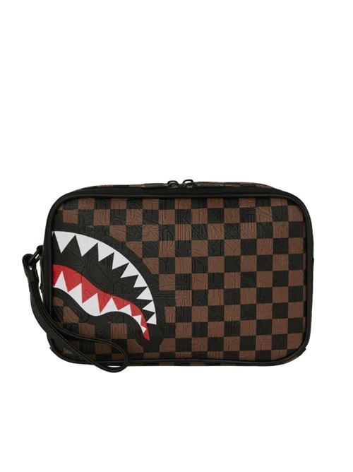 CHECK 2 EMBOSS TOILETRY BAG SPRAYGROUND | 910B8238NSZ/CHECK
