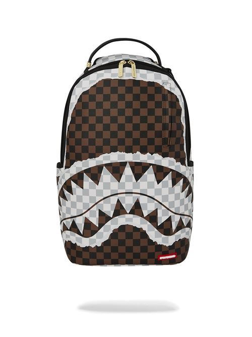 CREAM BROWN TEAR CHECK BACKPACK SPRAYGROUND | 910B8290NSZ/BROWN