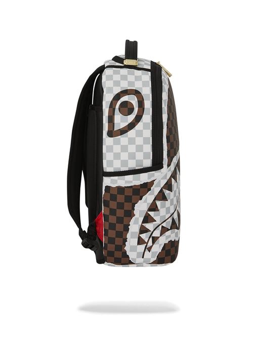 CREAM BROWN TEAR CHECK BACKPACK SPRAYGROUND | 910B8290NSZ/BROWN