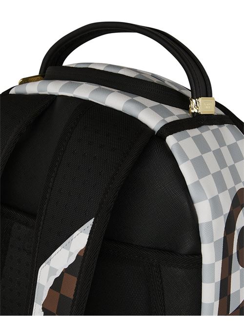 CREAM BROWN TEAR CHECK BACKPACK SPRAYGROUND | 910B8290NSZ/BROWN