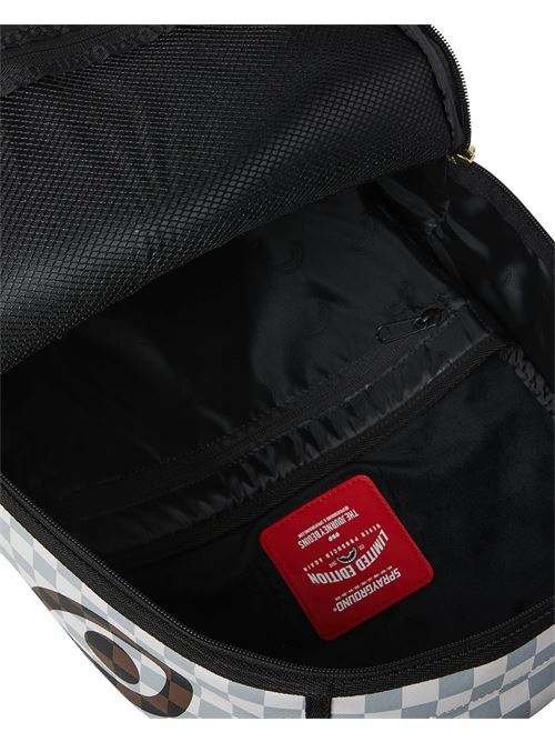 CREAM BROWN TEAR CHECK BACKPACK SPRAYGROUND | 910B8290NSZ/BROWN