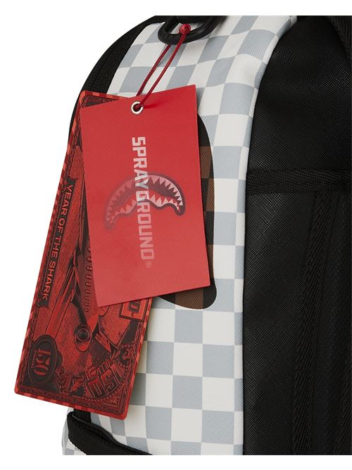 CREAM BROWN TEAR CHECK BACKPACK SPRAYGROUND | 910B8290NSZ/BROWN