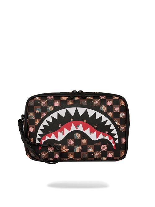PEEKING CHARACTERS REMIX TOILETRY BRICK SPRAYGROUND | 910B8907NSZ/CHECK