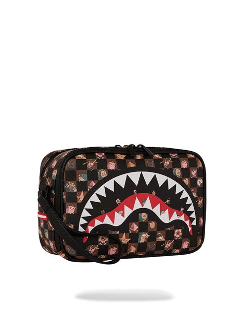 PEEKING CHARACTERS REMIX TOILETRY BRICK SPRAYGROUND | 910B8907NSZ/CHECK