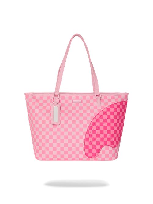 PINK SHARKS IN PARIS PATCH TOTE SPRAYGROUND | 910T9015NSZ/CHECK
