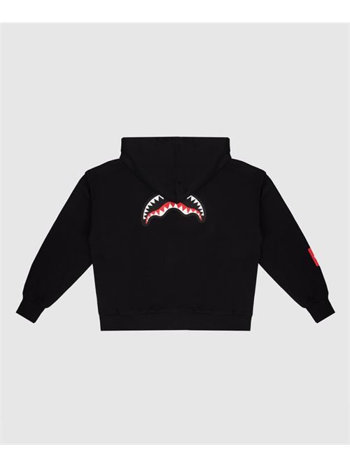 SHARK BASIC OVER FULLZIP HOODIE BLK SPRAYGROUND | SPY1385EBLK/BLACK