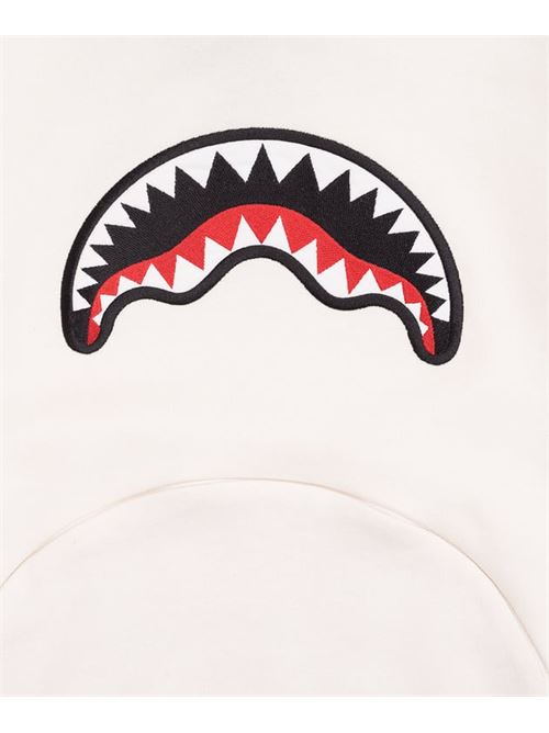 BEAR IN THE POCKET IVORY OVER CREWNECK SPRAYGROUND | SPY1390E/IVORY