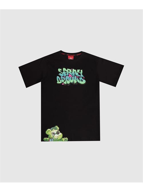 CATCH  BEAR REGULAR T-SHIRT BLK SPRAYGROUND | SPY1396BLK/BLACK