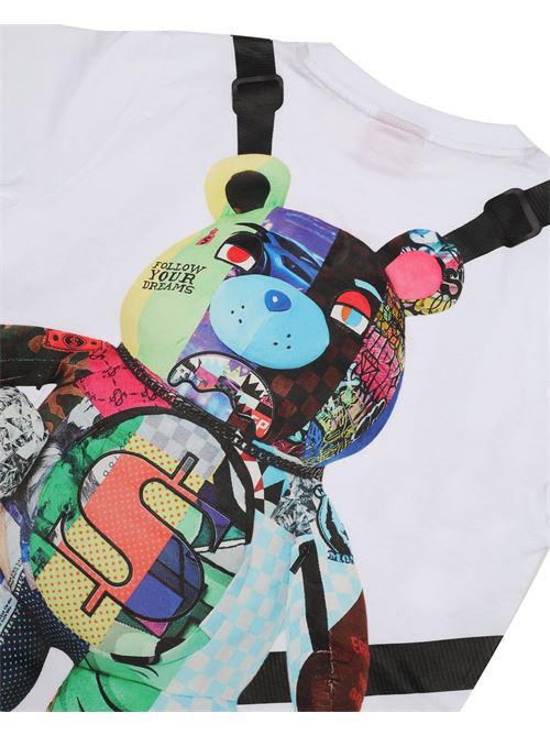 WONDERFUL MIND BEAR BACKPACK WHITE REGULAR T-SHIRT SPRAYGROUND | SPY1401/WHITE