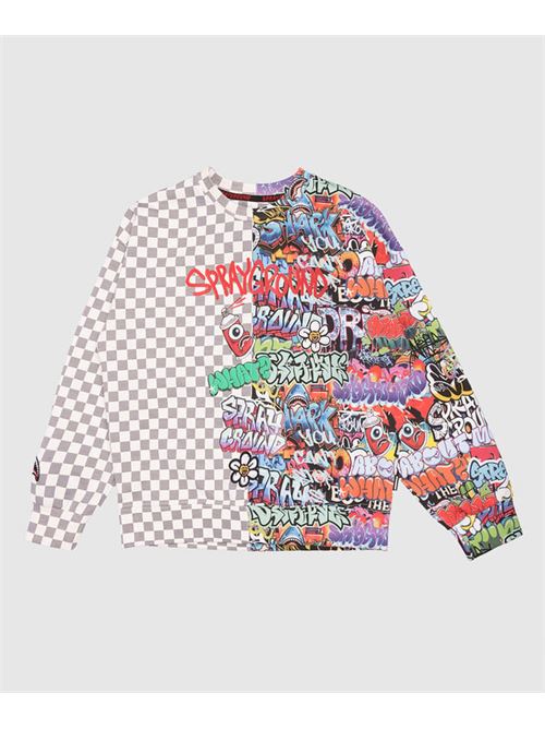 SPRAYGROUND WRITERS SPLIT OVER CREWNECK SPRAYGROUND | SPY1409E/CHECK
