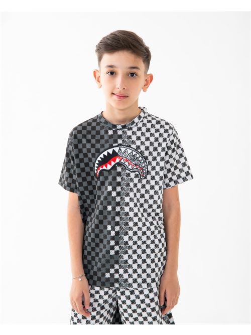 CHECKERED SKETCH REGULAR T-SHIRT SPRAYGROUND | SPY1410/CHECK
