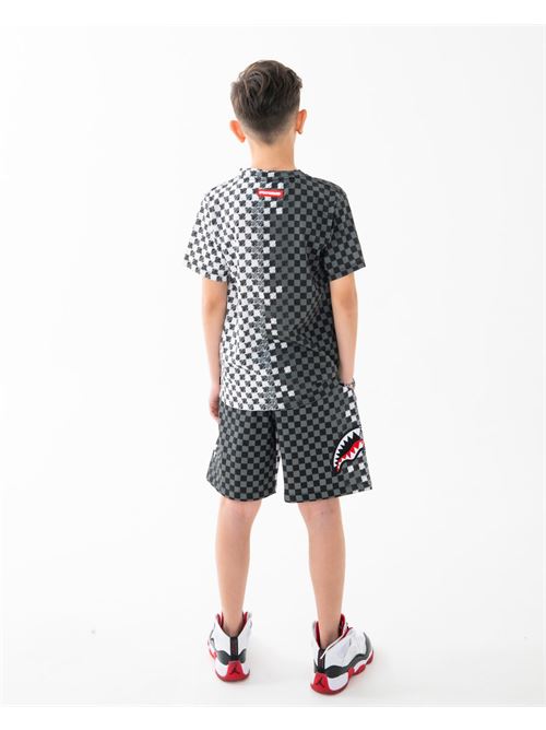 CHECKERED SKETCH REGULAR T-SHIRT SPRAYGROUND | SPY1410/CHECK