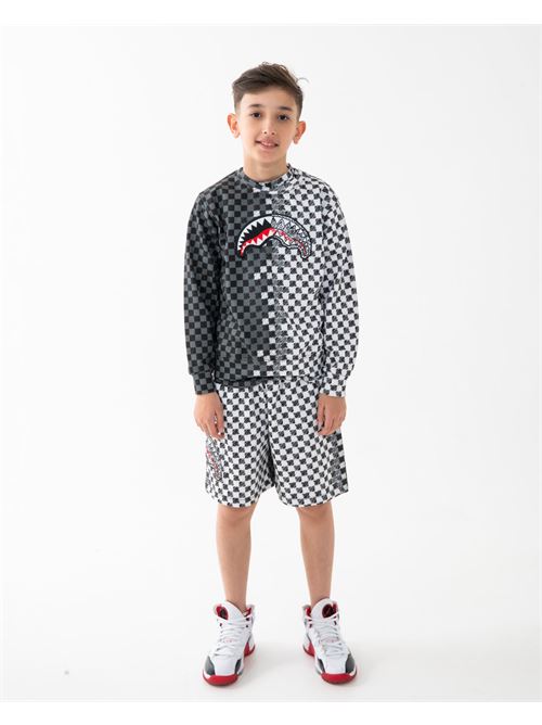 CHECKERED SKETCH REGULAR CREWNECK SPRAYGROUND | SPY1411E/CHECK