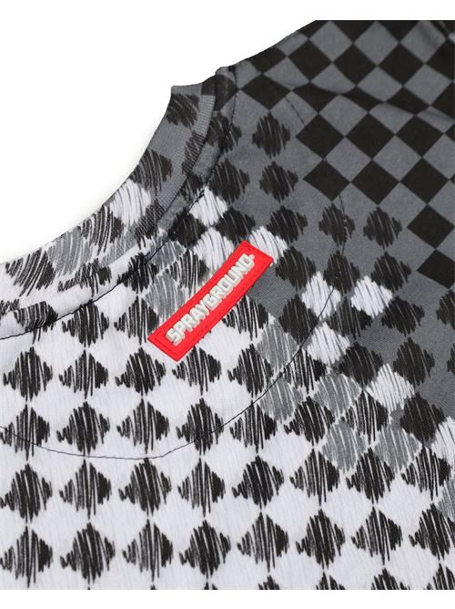 CHECKERED SKETCH REGULAR CREWNECK SPRAYGROUND | SPY1411E/CHECK