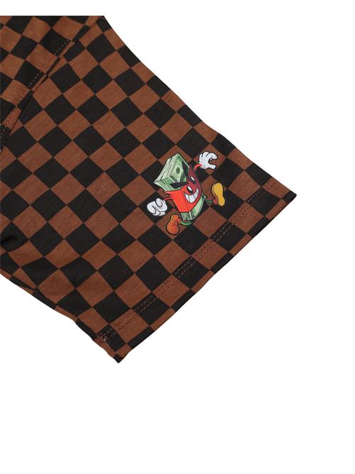 GET OUT BEAR CHECKERED REGULAR T-SHIRT SPRAYGROUND | SPY1424/CHECK