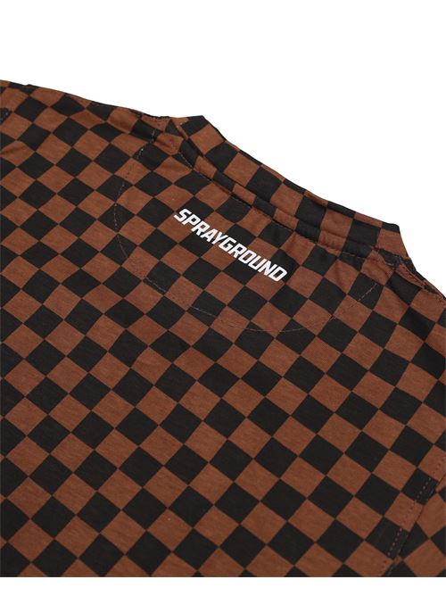 GET OUT BEAR CHECKERED REGULAR T-SHIRT SPRAYGROUND | SPY1424/CHECK