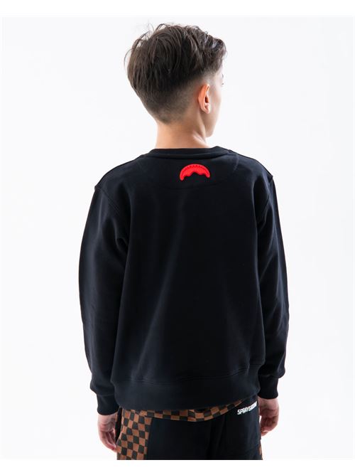 GET OUT BEAR REGULAR CREW BLK SPRAYGROUND | SPY1425EBLK/BLACK