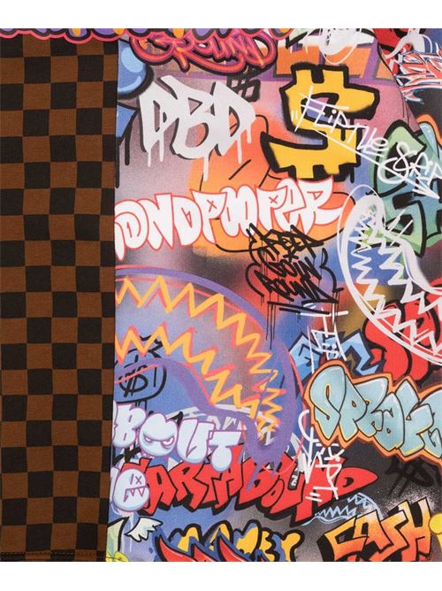 MAKES THE WORLD GO ROUND SPLIT REGULAR HOODIE SPRAYGROUND | SPY1437E/CHECK