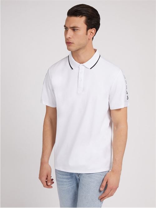 SS PAUL PIQUE TAPE POLO GUESS | M2YP25KARS0/G011