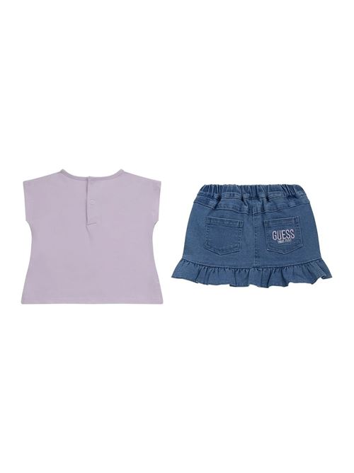 SET SS T-SHIRT+STR DENIM SKIRT GUESS | A4GG09K6YW0/G472