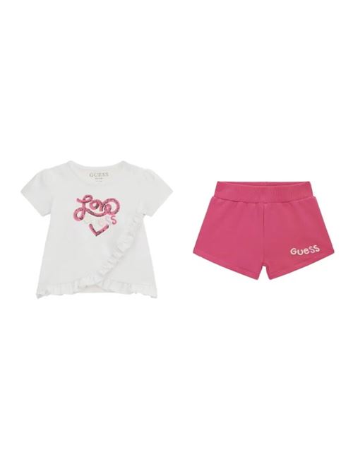 SET SS T-SHIRT+ACTIVE SHORTS GUESS | A4GG14K6YW3/G011