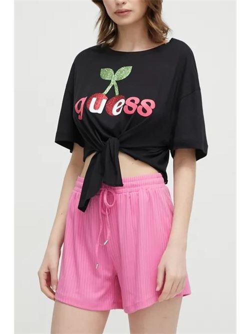 SS CN BOW TEE GUESS | E4GI08KC6K0/JBLK