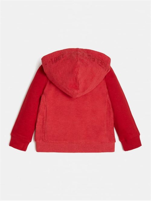 HOODED LS ACTIVE TOP FULL ZIP GUESS | H2YT03KBAP0/G585