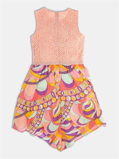 MIXED FABRIC SL DRESS GUESS | J3GK08KBOZ0/G6L1