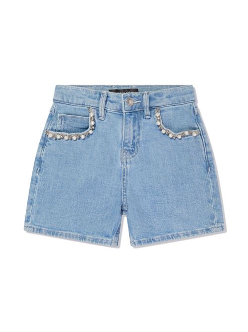 DENIM SHORTS WITH BEADS GUESS | J4GD34D4MS0/PACP