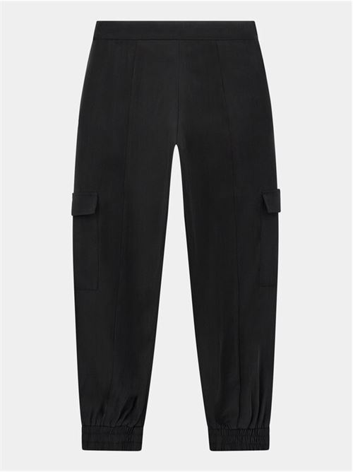 SATIN CARGO ACTIVE PANTS GUESS | J4RB03WFYV0/JBLK