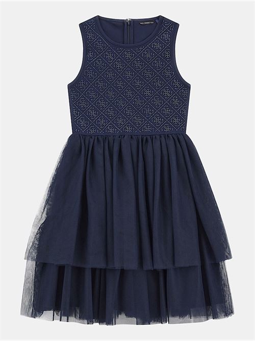 MIXED FABRIC SL DRESS_CEREMONY GUESS | J4RK34KC4T0/G7P1