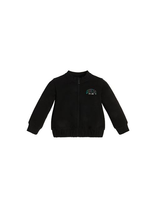 ZIP UP LS ACTIVE TOP GUESS | K3RQ01KA6R0/JBLK