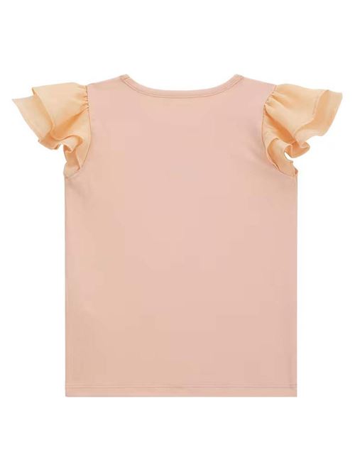 SS T-SHIRT W/CHIFFON GUESS | K4GI20K6YW1/G6L1