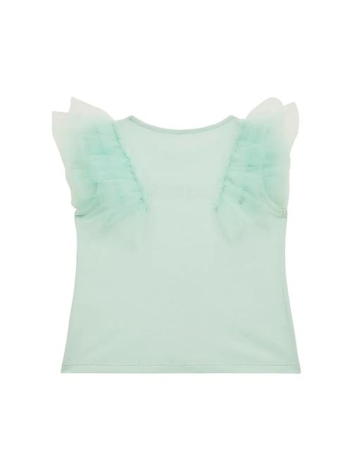 SS T-SHIRT W/MESH GUESS | K4GI22K6YW1/A731