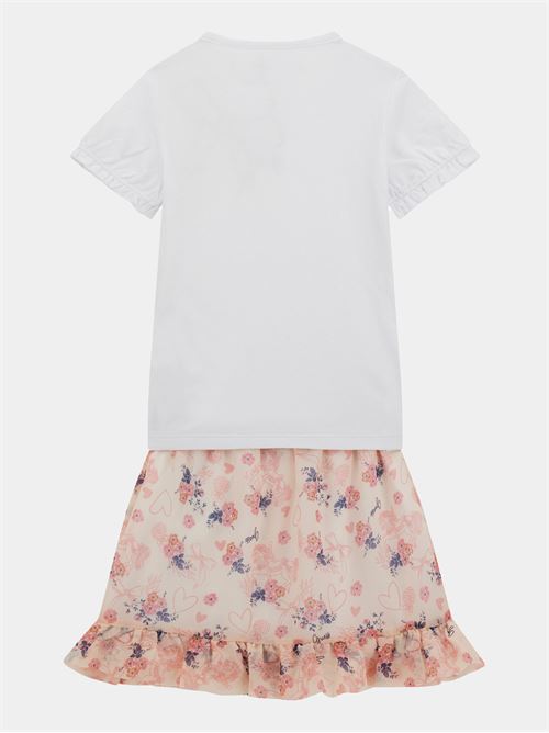 SET SS T-SHIRT + CHIFFON SKIRT GUESS | K4RG02K6YW0/G011