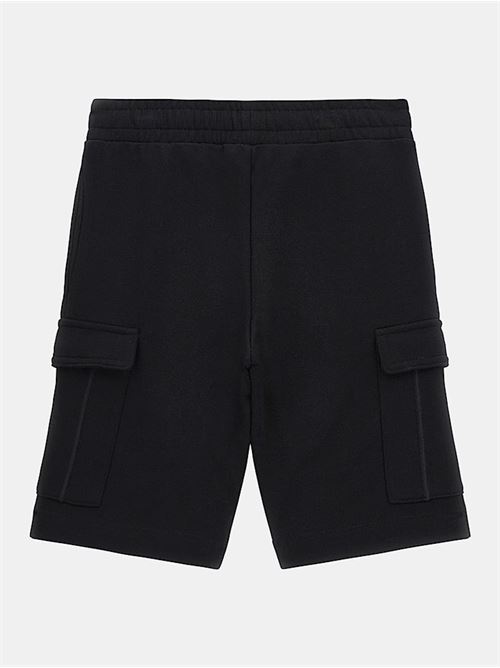 WOVEN CARGO SHORTS GUESS | L4GD21KBK32/JBLK