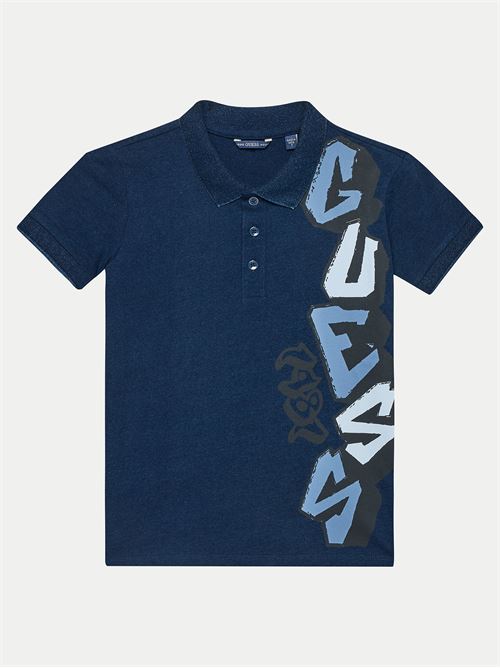 INDIGO JERSEY SS POLO GUESS | L4GP02K8GA0/IGO