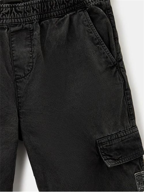TWILL GMT DYE CARGO PANTS GUESS | L4RB02WF7B0/JBLK