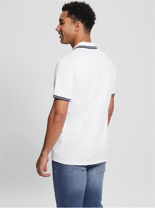 SS SPORTS PIQUE TRNGL POLO GUESS | M2GP34KARS0/F0E1