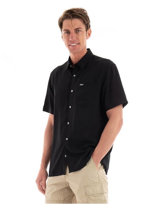 SS COLLIN FLUID SHIRT GUESS | M4GH40WO089/JBLK
