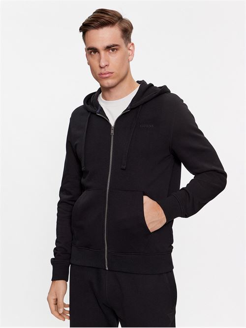 BROOKS HOODIE TRUCK FLEECE GUESS | M4RQ48KBK32/JBLK