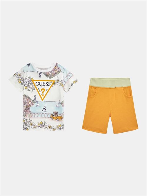 SET SS T-SHIRT+JERSEY SHORTS GUESS | N4GG00K8HM3/P0EF
