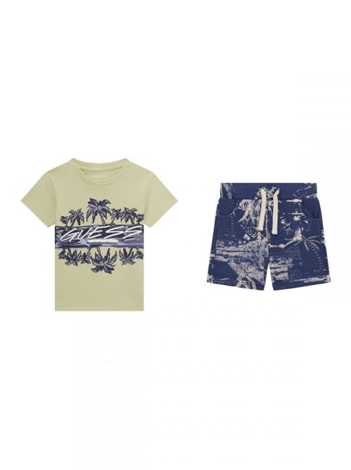 SET SS T-SHIRT+ACTIVE SHORTS GUESS | N4GG01K8HM3/A82C
