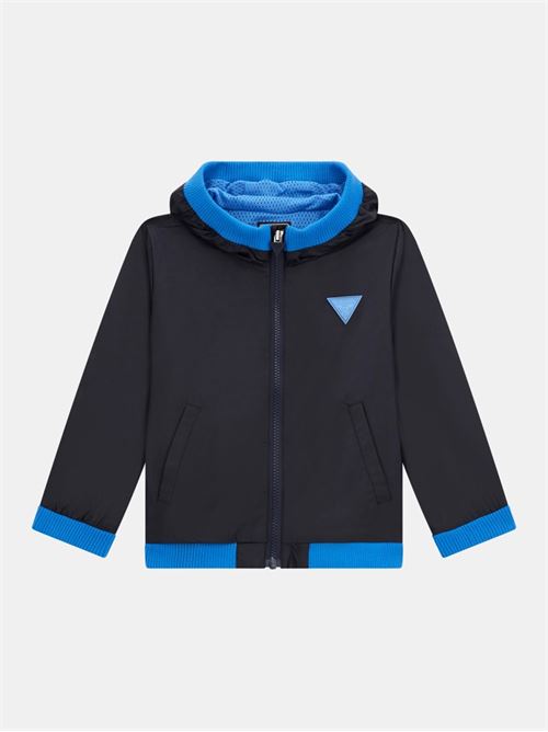 HOODED WINDBREAKER GUESS | N4RL08WCFM0/G7V2