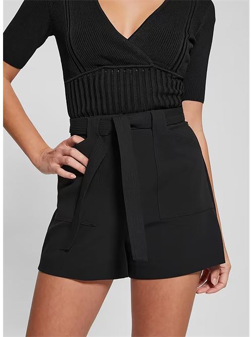 VALENTINA SHORTS GUESS | W2GD52WG6X2/JBLK